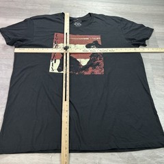 Cody James Shirt Mens 2XL Black Skull Cowboy Horse Flag Graphic Tee Western