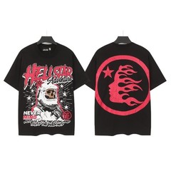 Graphic Hellstar tee shirt Men’s Black Cotton NEW