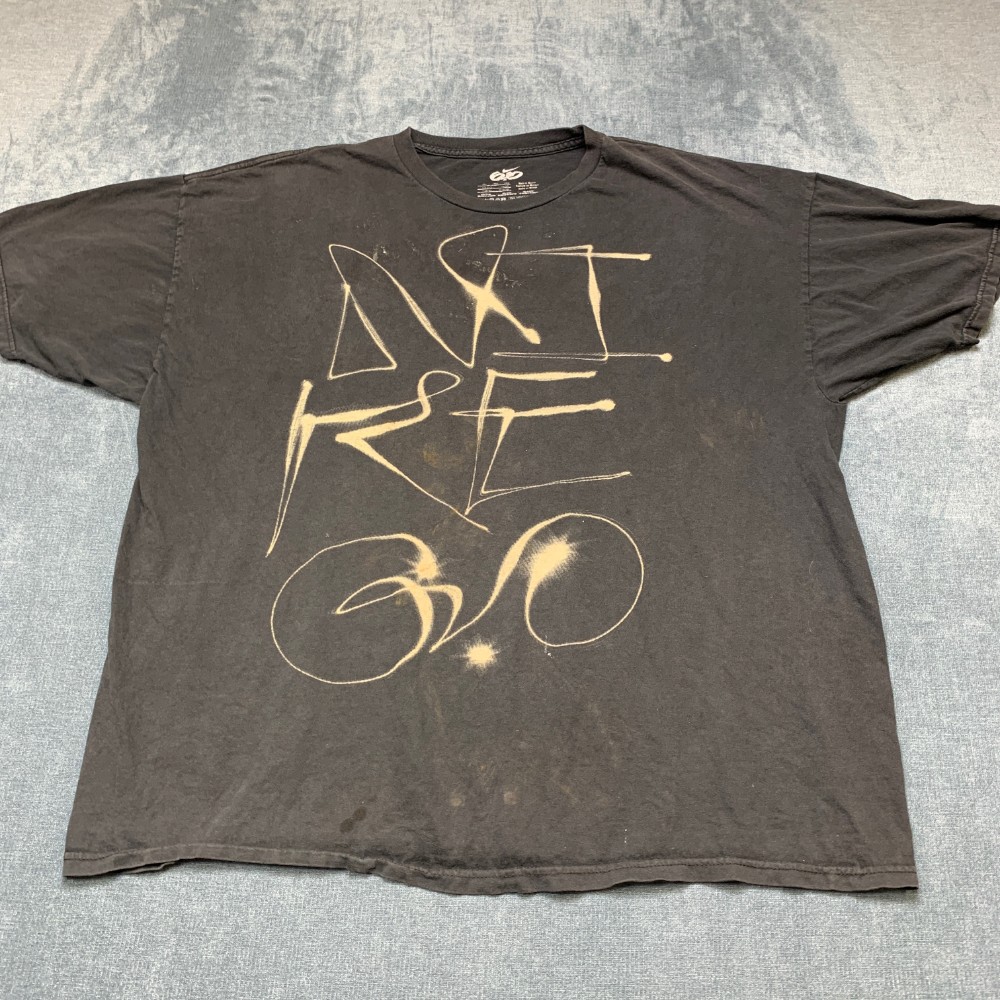 Vintage Nike 6.0 T Shirt Mens 2XL Black Graffiti Print Crew Neck Summer Wear