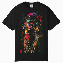 Mens Neon Hip Hop Urban T-Shirt, Comfort Colors T Shirt, Unisex Streetwear Tee