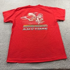 Gildan Georgia Bulldogs UGA T-Shirt Mens Large Red Anybody Anywhere Anytime Tee