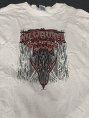 Vintage Y2K GSI biker dagger cyberpunk Milwaukee 105 years Longsleeve flame tee
