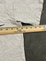 Vintage 90s Nike Big Blue Swoosh T Shirt Gray Made in USA