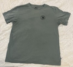Fjallraven 1960 Logo T Shirt XXL Olive Casual Outdoors Cotton Blend Fitted Tee