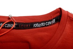 Roberto Cavalli “SPORT” Men’s Red Graphic Stretch T-Shirt US 2XL IT 56