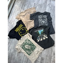 25pc Graphic Band Tee Lot Nirvana AC/DC Snoop Dogg Biggie Smalls Beatles Rock