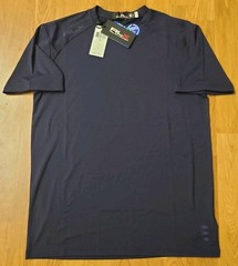 $59.50 RLX Ralph Lauren Men’s SMALL Navy Solid Crew-Neck S/S Golf T-Shirt NWT