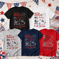 Patriotic Parent Pregnancy 4th of July T-Shirt