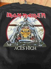 Iron Maiden – Aces High Live To Fly Black T-Shirt Size S to 2XL