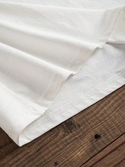 Men’s White Knitted Fabric T-Shirt With Los Angeles Graphic Print