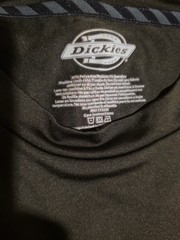 Dickies TeeShirt Base Layer Short Sleeve Stretch 97% Polyester 3% Spandex Medium