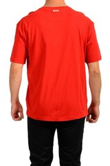 Hugo Boss Men’s “Tee 1” Red Logo Print Short Sleeve T-Shirt US 2XL IT 56
