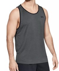 $25 Under Armour Mens Heatgear Loose Tech Tank Top Shirt Color Black Gray Small