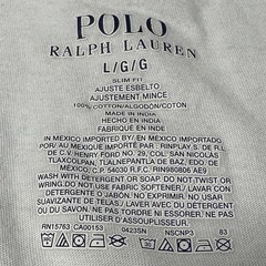 Polo Ralph Lauren Men’s Large White Slim Fit Crew-Neck T-Shirt