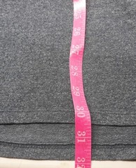 On The Byas Mens Longer Length TShirt Crew Gray Textured Short Sleeve L Tall