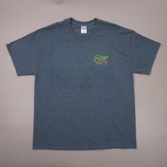 Corky’s Ribs & BBQ Memphis Tennessee T Shirt Mens XL Blue Heather 50/50