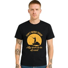 Can’t Work Today My Arm Is In A Cast Joke Funny Mens T-Shirt Party Gift Tee Top