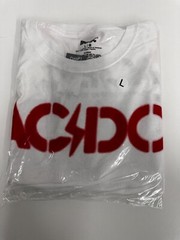 ACDC WHITE GRAPHIC HIGH VOLTAGE T SHIRT OFFICIAL LICENSE T SHIRT