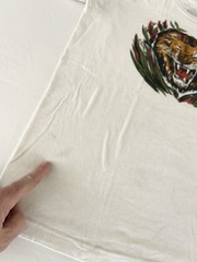 50’s Vintage Print LION T-Shirt M Atomic Age Art Deco Rockabilly Reggae