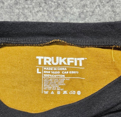 Trukfit multi-color long sleeve cotton “Truk da world” shirt men size Large