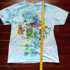 Rick And Morty Shirt Men’s (M) Tie Dye Blue Ripple Junction Graphic Tee
