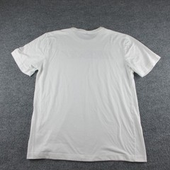 Nike Golf Shirt Mens L White Short Sleeve Dri-FIT Logo Graphic Tee Performance