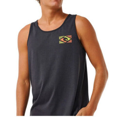 RIP CURL Washed Black Logo Tank Top T-Shirt NEW Small