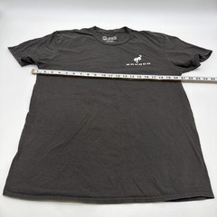 Jedco T-shirt Men L Dark Gray Graphic Print Logo Bronco 100% Cotton.#47697