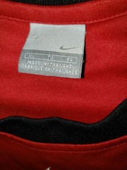 Vintage Shirt Mens XL Red Athletic Center Swoosh 00s Y2K Gray Tag Short Sleeve