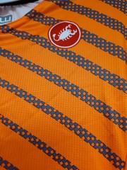 Castelli Rosso Corsa Cycling Jersey 2XL Orange Special Edition Made in Romania