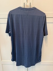 Lot Of 3 JMIERR White/Black/Blue Ribbed Curved Hem ShortSleeveT-Shirt Size L NWT