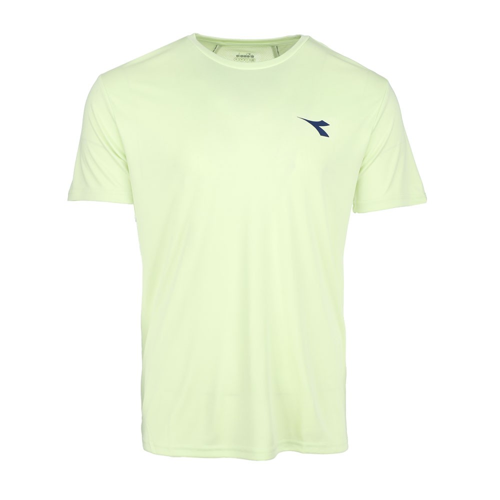 diadora Tennis Crew Neck Short Sleeve Athletic T-Shirt Mens Green Casual Tops 18