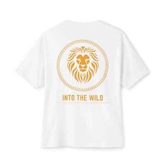 Men motivational graphic text printed oversized white T-shirt