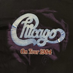 Vintage 1984 Chicago 17 On Tour Hanes T-Shirt L 42-44 Single Stitch USA Cotton