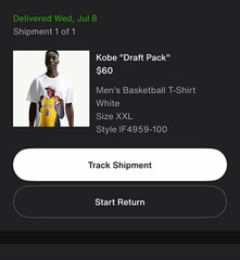 Kobe Draft Pack Men’s White Basketball Graphic Print T-Shirt 2XL SEND OFFERS!!