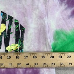 Chinatown Market T-Shirt Mens Medium Tie Dye Floral Spell-Out Logo Graphic Tee