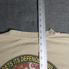 Operation Enduring Freedom Desert Storm T Shirt Medium Desert Beige Short Sleeve