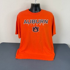 MV Sport T-Shirt Mens 2XL Auburn Tigers Style 207 Orange Short Sleeve AU FLAW