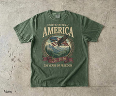America 250th Anniversary 90s Graphic Style Comfort Colors Tshirt FREESHIP