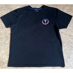 Chubbies Weekender Graphic T-Shirt Mens Large Black Neon Palm Tree Short Sleeve
