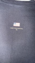 DEFCON GROUP HEAVYWEIGHT NOYFB EAGLE T-SHIRT BLACK LARGE VANS FOG