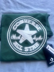 NWT Converse Men SS Crew T-Shirt Tee “ALL STAR CHUCK TAYLOR PATCH EDITION”