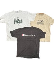 Lot Of 3 Men’s Assorted Brands & Colors Short Sleeve Graphic T-Shirts Size M