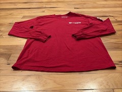 Costa Del Mar T-Shirt Red Long Sleeve 100% Cotton Men’s Medium Fishing Casual