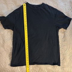 Cremieux Men’s Large Black T Shirt With a Rising Phoenix & Raw Edge Sleeves