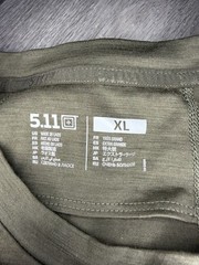 5.11 TACTICAL Sulli Shirt Mens XL UPF 50 Crew Moss Green Anti Odor