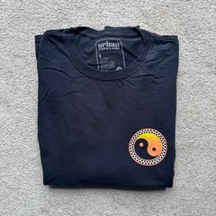 Urban Pipeline Y2K Flame Yin Yang Stripe Long Sleeve Shirt