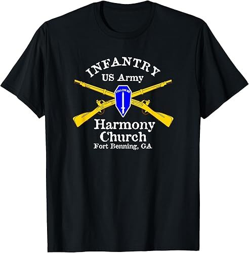 NEW LIMITED US Army Infantry Harmony Church T-Shirt