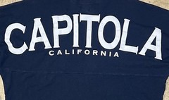 Vtg Capitola California Mens Large Spirit Jersey Style Shirt West Trends Tag USA