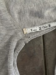 Men’s Thermal long sleeve Light gray shirt size large
